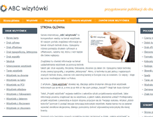 Tablet Screenshot of abcwizytowki.pl